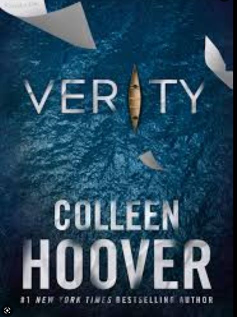 Verity Book Cover, Verity Book, Verity By Colleen Hoover, Unique Book, Colleen Hoover, Chapter One, Book Box, Book Cover Design, Bestselling Author