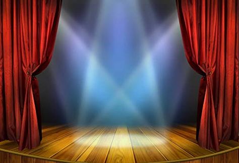 Amazon.com : Baocicco 10x6.5ft Vinyl Theater Stage Theme Backdrop Photography Background Stage Spotlights Red Curtains Wooden Floor Festival Celebration Backdrop Children Baby Adults Portraits Photo Studio : Gateway Stage Spotlights, Stage Curtains, Movie Birthday Party, Curtain Backdrops, Movie Birthday, Lounge Ideas, Theatre Stage, Stage Backdrop, Rustic Curtains