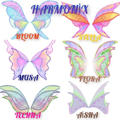 Winx Club Wings Tattoo, Winx Wings, Pig Tattoo, Cute Tats, Nostalgia Aesthetic, Love Fairy, Wings Tattoo, Fairy Costume, Winx Club