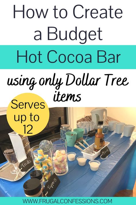 Create a Hot Chocolate Bar on a Budget (from Dollar Tree) Hot Cocoa Bar Ideas, Cocoa Bar Ideas, Treat Toppers, Youth Group Games, Hot Chocolate Bar, Hot Cocoa Bar, Hot Chocolate Bars, Cocoa Bar, Chocolate Mix