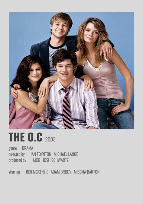 The O.c Poster, The Oc Polaroid Poster, The Oc Poster, Kelly Rowan, Minimalistic Polaroid Poster, Polaroid Movie Poster, Oc California, Peter Gallagher, Ben Mckenzie