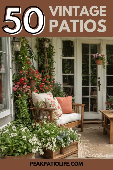 Step back in time with 50 vintage patios that bring charm and elegance to your outdoor space. Get inspired by classic designs that never go out of style. Cozy Private Backyard, Traditional Patio Design, Covered Patio Garden Ideas, Small Back Deck Ideas, Back Porch Pergola, Courtyard Patio Ideas, Front Patio Design, Patio Area Ideas, Decorating Patio Ideas