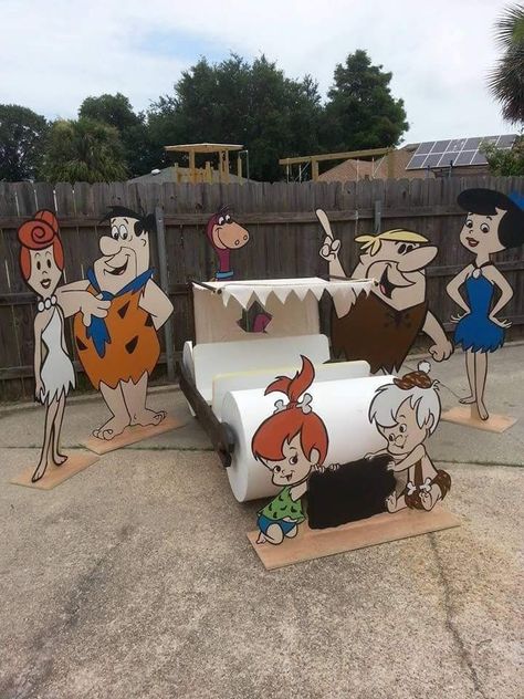 Flintstone Theme, Flinstones Party, 2nd Birthday Party For Boys, Baby Shower Party Themes, Boys 1st Birthday Party Ideas, Boy Birthday Party Themes, Twins 1st Birthdays, 2nd Birthday Party Themes, Twin Birthday