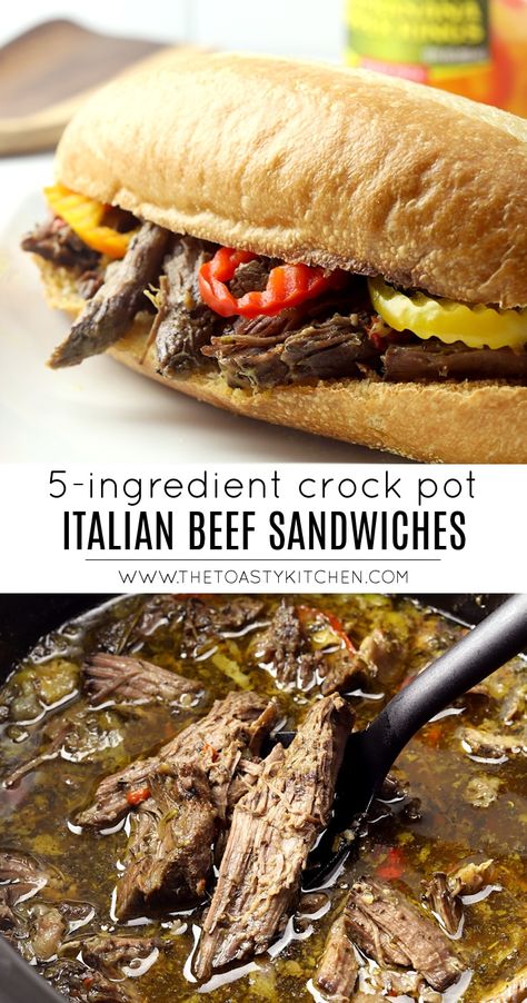 Crockpot Italian Beef, Beef Sandwiches Crock Pot, Crock Pot Italian Beef, Italian Roast Beef, Italian Beef Crockpot, Crock Pot Italian, Italian Beef Recipes, Crockpot Italian, Beef Sandwich Recipes