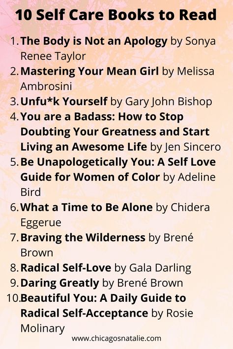 Self Care Books, Self Love Books, Books Everyone Should Read, Best Self Help Books, Things To Do At Home, Self Development Books, Vie Motivation, Love Books, Books For Self Improvement