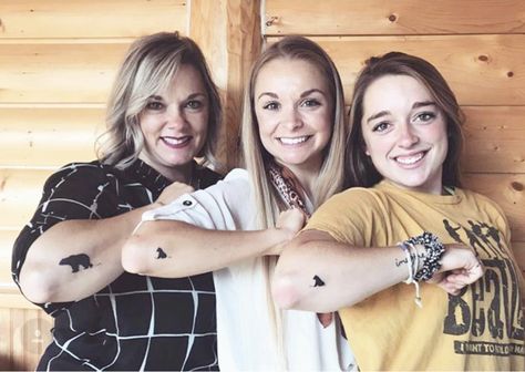 Mother Daughter Tattoos Meaningful For 3, Mom And Daughter Bear Tattoos, Mother 3 Daughter Tattoos, Mom And Three Daughters Tattoo, Mother Daughter Bear Tattoos, Matching Tattoos For Parents With Kids, Mother And 2 Daughters Tattoo Matching, Mother And 3 Daughter Tattoos, Matching Tattoos For Mom And 2 Daughters