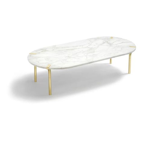 ANNA New York Sereno Coffee Table with Tray Top | Perigold Gold Coffee Tables, Calcutta Marble, Coffee Table Modern, Calacatta Gold Marble, Gold Coffee, Time Table, Honed Marble, Calacatta Marble, Gold Coffee Table