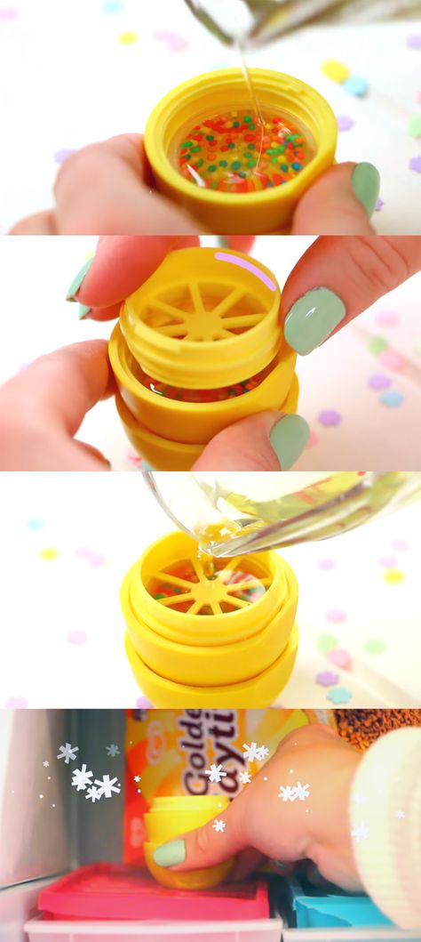 Cupcake EOS How To and Tutorial - Make Cool Homemade Lip Balm Containers for Your EOS - Easy DIY Cupcake Lip Balm With Sprinkles - Fun DIY Projects and Crafts for Teens, Teenagers, Tweens and Kids To Make A Home #ArtsandCraftsProjects Eos Diy, Fun Diy Projects, Diy Cupcake, Lip Balm Containers, Homemade Lip Balm, Diy And Crafts Sewing, Diy Simple, Lip Balms, Tutorial Diy