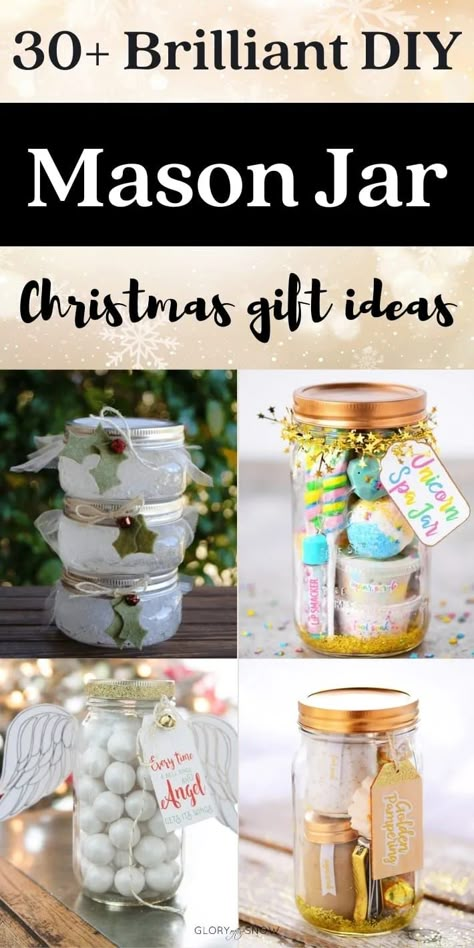 If you are looking for some easy and affordable DIY Christmas gifts, check out these brilliant DIY mason jar Christmas gift ideas! These are the best mason jar Christmas gift ideas that everyone will love this holiday season! gifts for her, gifts for him, mason jar gifts, Christmas crafts, mason jar candles, gift in a jar, bar in a jar, SPA in a jar, DIY Holiday gifts, homemade gifts. gifts for mom, gifts for dad, gifts for best friend, gifts for coworkers, meaningful Christmas gifts Cheap Mason Jar Christmas Gifts, 4 Oz Mason Jar Gift Ideas, Mason Jar Teacher Gifts Christmas, Mini Gifts For Coworkers, 16 Oz Mason Jar Gifts, Christmas Gift In A Jar Ideas, Jar Presents Ideas, Small Jar Christmas Gift Ideas, Gifts In A Jar Ideas Diy Simple