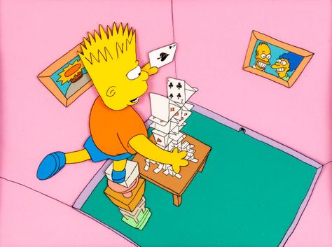 Animation Art:Production Cel, The Tracey Ullman Show Bart Simpson Production Cel Set-Upand Background (Fox, 1987).... Image #1 Tracey Ullman, Animation Cel, Cartoon Drawing Tutorial, Art Production, Cartoon Drawing, Set Up, The Simpsons, Lisa Simpson, Not Enough