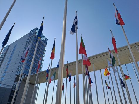 European Parliament Luxembourg Flags Aesthetic, European Parliament, Luxembourg, Travel Aesthetic, Europe Travel, Travel