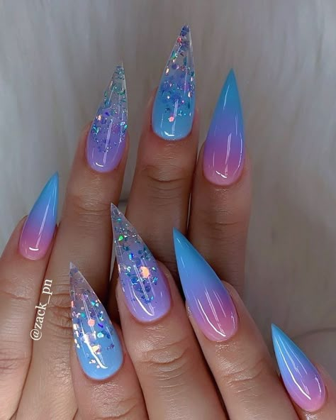 Acrylic Nails Natural, Halloween Acrylic Nails, Stiletto Nail Art, Unicorn Nails, Ombre Acrylic Nails, Grunge Nails, Stiletto Nails Designs, Ombre Nail Designs, Summer Acrylic Nails