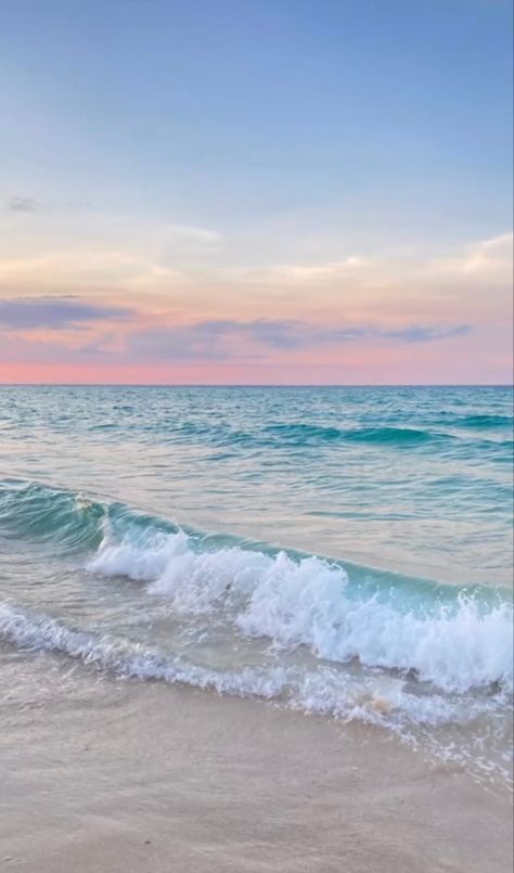 Views Of Nature, Summer Beach Wallpaper, Cute Iphone Wallpaper Tumblr, Macbook Air Wallpaper, Beautiful Summer Wallpaper, Pastel Beach, Preppy Beach, Cute Summer Wallpapers, Pink Sea