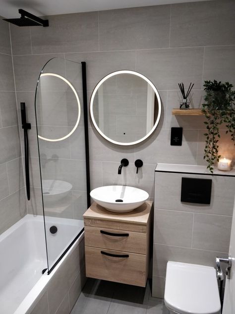 Minimalist Bathroom Design, Modern Small Bathrooms, Small Bathroom Interior, Sophisticated Bathroom, Washroom Design, Bathroom Redesign, Bathroom Design Decor, Toilet Design, Bathroom Inspiration Decor