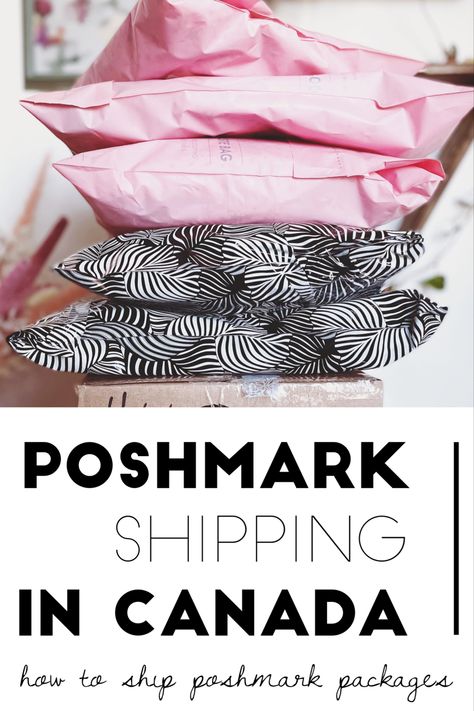 How to ship Poshmark packages in Canada. Learn how shipping works with Poshmark Canada, what supplies you’ll need, and how to save money on Poshmark shipping supplies. Poshmark Signs, Poshmark Packaging, Posh Outfits, Reselling Business, Posh Spice, Outfits Classy, Nails 2021, How To Save Money, Shipping Supplies