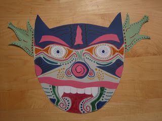 Thailand craft Kohn masks Thaipusam Art And Craft For Kids, Aapi Crafts For Kids, Thailand Crafts For Kids, Asia Activities For Kids, Thailand Unit Study, Diy Crafts For Bedroom, Thailand Art, Fun Craft, Arts And Crafts Storage