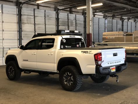 White Tacoma, Tacos To Go, Honda Element Camping, 2016 Tacoma, 2017 Toyota Tacoma, Toyota Tacoma 4x4, Tacoma Mods, Tacoma 4x4, Toyota Pickup 4x4