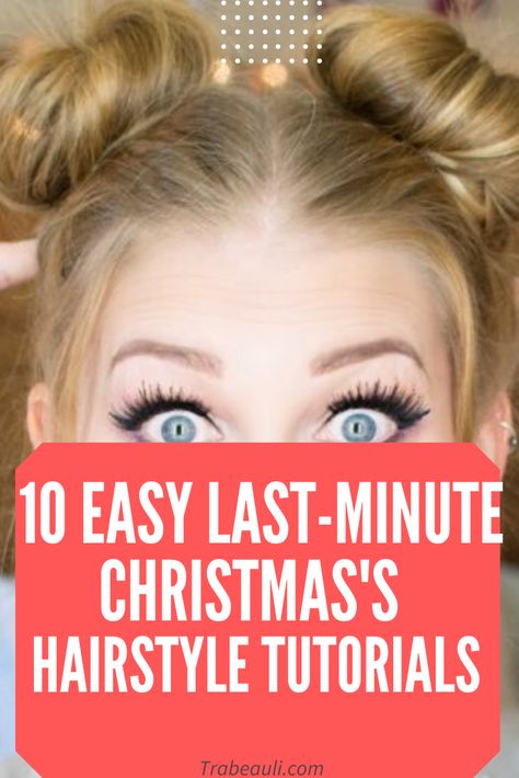 Latest and trendy new hairstyles perfect for christmas for medium and long hair. Know the step by step process. #Hairstyle #Christmas #easy Casual Christmas Hairstyles, Quick Holiday Hairstyles, Easy Christmas Hairstyles For Women, Simple Holiday Hairstyles, Hair Styles For Christmas, Holiday Hair Updos Simple, Christmas Hair Styles For Women, Christmas Party Hairstyles Medium, Easy Holiday Hairstyles Long