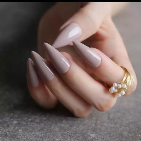 Nails Long Almond, Chocolate Shapes, Long Almond, Full Nail Tips, Nails Glossy, Nails Matte, Studded Nails, Salon Art, Fake Nails With Glue