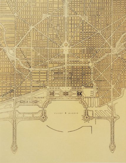 Daniel Burnham, Chicago Buildings, Chicago Map, Dallas Skyline, City Layout, City Skylines, Pictorial Maps, Vintage City, Chicago Architecture