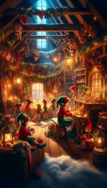 Preparing For Christmas, Merry Christmas Gif, Merry Christmas Wallpaper, Christmas Mix, Christmas Scenery, Santa's Workshop, Santa's Elves, Christmas Feeling, Christmas Fairy