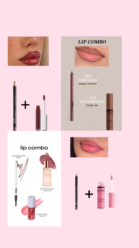 #lips #combo #gloss #makeup #cleangirl Lip Liner And Gloss Combo, Lip Liner And Gloss, Lips Combo, Safe Makeup, Makeup Charts, Maquillage On Fleek, A Daily Routine, Simple Makeup Tips, Subtle Makeup