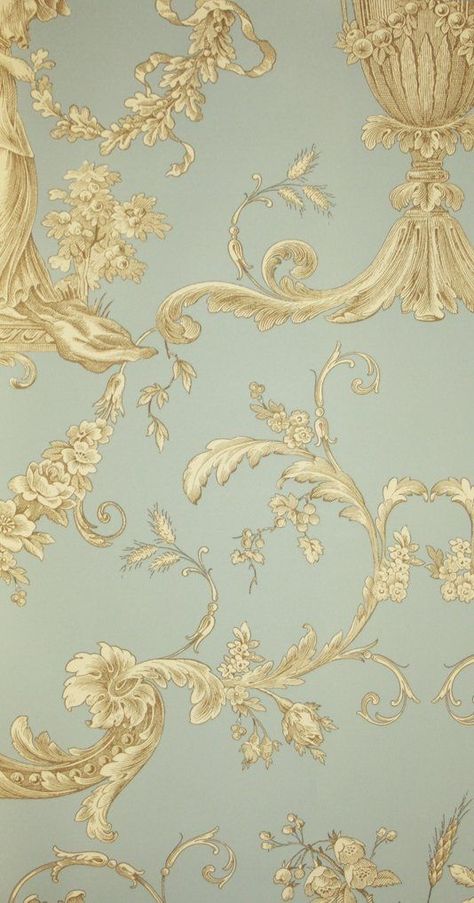 Elegant Fabric Pattern, French Style Wallpaper, Cherub Wallpaper, Aqua Blue Wallpaper, Wallpaper Thibaut, Wallpaper Swatches, Toile Design, French Wallpaper, Look Wallpaper