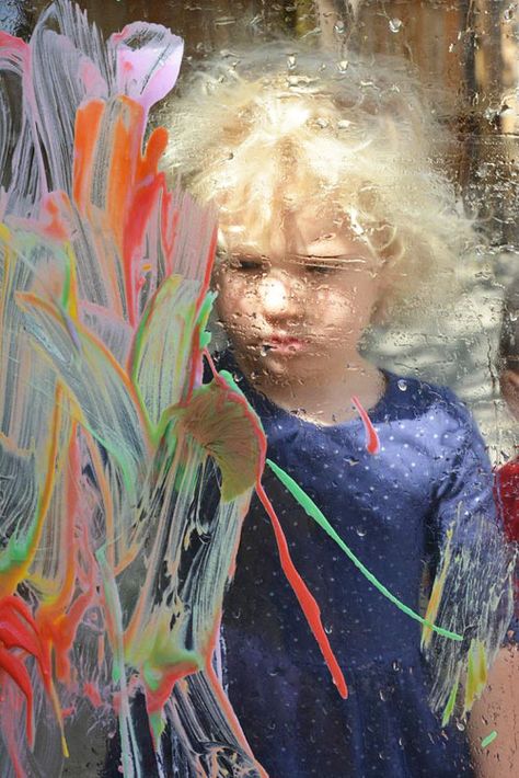 Plexiglass Painting with Yogurt Paint for Toddlers | Meri Cherry Blog Simple Art Projects, Plexiglass Painting, Meri Cherry, Easy Art Projects, Homeschool Art, Mom Art, Toddler Art, Happy Paintings, Summer Activities For Kids