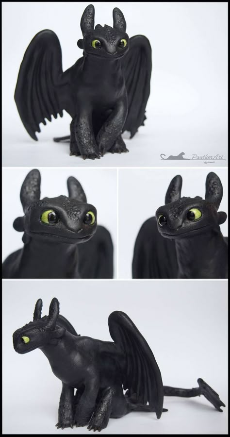 The Making of Toothless by verdantSculpts on DeviantArt Toothless Sculpture Clay Dragon, Toothless Clay Sculpture, Toothless Sculpture, Clay Toothless, Toothless Dragon, Httyd Dragons, Clay Dragon, Polymer Clay Figures, Dragon Party