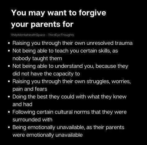 Forgive Your Parents, Dear Mom And Dad, Clinical Social Work, Emotionally Unavailable, Dear Mom, Parenting Quotes, Forgiving Yourself, Family Quotes, Self Discovery