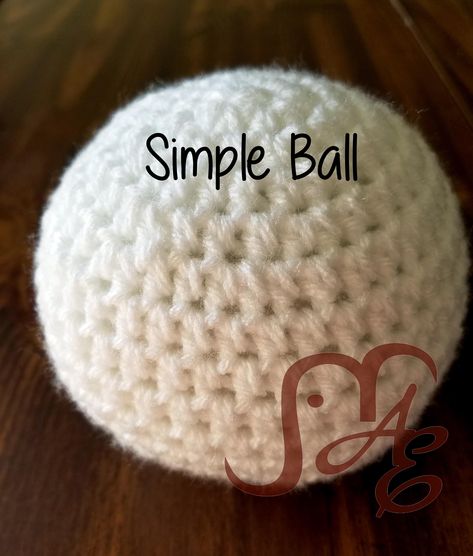 Amigurumi Ball, Simple Amigurumi, Juggling Balls, Beginning Crochet, Crochet Cat Toys, Ball Ideas, Ball Pattern, Crochet Ball, Nothing Special