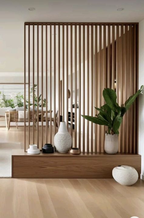 Wall Partition Design, Modern Room Divider, Living Room Divider, Home Hall Design, Living Room Partition, Living Room Partition Design, Room Partition Designs, Room Partition, Home Entrance Decor