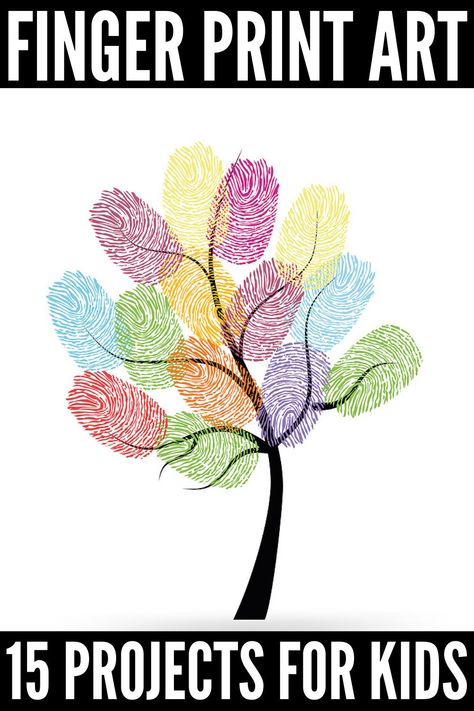 Thumbprint Canvas Art, Finger Printing For Kids, Thumb Art For Kids, Finger Print Crafts For Kids, Hand Print Art Ideas, Thumb Painting Ideas, Thumbprint Art For Kids, Group Fingerprint Art, Finger Print Art Ideas