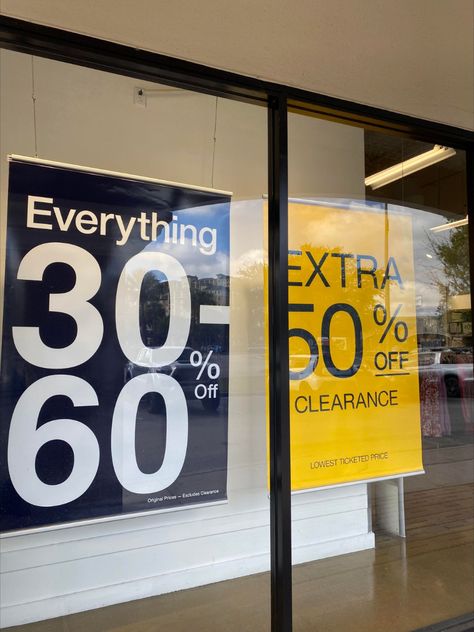 Gap Outlet at the Lake Buena Vista Factory Stores. Hurry in today! Everything 30-60% OFF. Extra 50% OFF Clerance (Lowest Ticketed Price) (Select Items) More deals throughout the store. Exclusions may apply. Sale is subject to change. Sale Signage, Sale Signs, Retail Signage, Supermarket Design, Closet Sale, Sale Store, At The Lake, Outlet Store, Pop Up Store