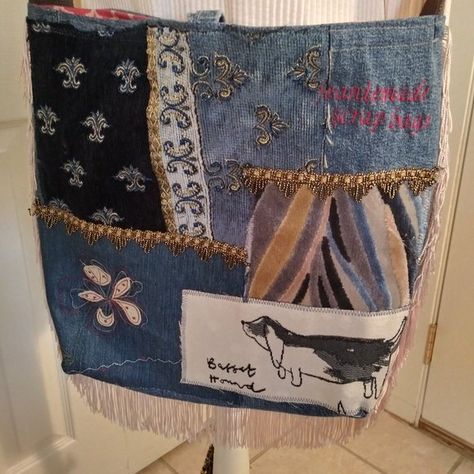 Sewing Upcycling, Denim Bag Patterns, Bags Ideas, Upcycle Sewing, Handbag Outfit, Boho Bags, Bag Ideas, Denim Bag, Fabric Bags