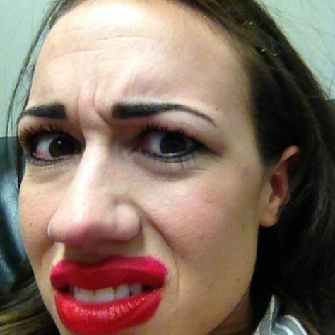 Are you Kidding me - Miranda sings Colleen Ballinger, Miranda Sings, Celebrity Selfies, Makeup Fails, Back Off, Red Lipstick, Words To Describe, Eyebrow Makeup, Retro Aesthetic