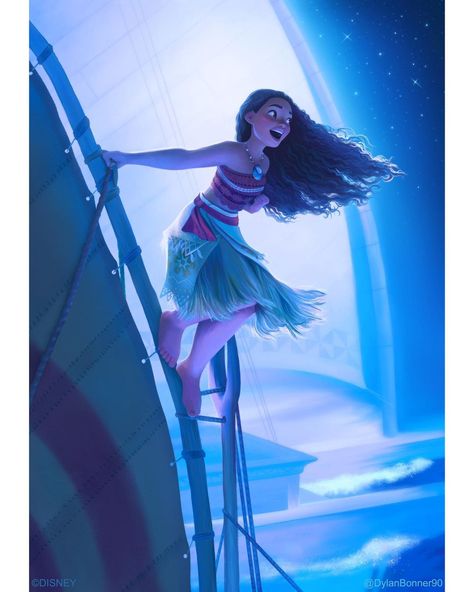 Dylan Bonner, Moana Fan Art, Disney Moana Art, Moana Movie, Disney Canvas Art, Instagram Heart, Disney Princess Fan Art, Disney Artists, Cute Disney Pictures