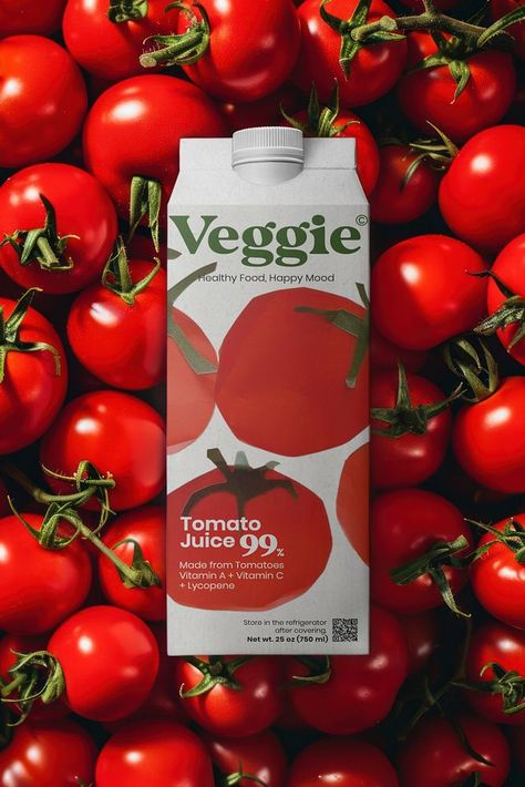 Tomato juice carton mockup, editable  design | premium image by rawpixel.com Juice Box, Juice Carton Packaging, Juice Carton Illustration, Tomato Sauce Packaging Design, Juice Packaging Design Carton, Tomato White Background, Vegetable Packaging, Juice Bottle Mockup, Juice Carton