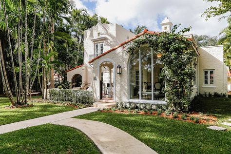 The E.L. Semple Residence 1818 Granada Boulevard Coral Gables, Florida | $1,596,000 4 bedrooms  | 3 bathrooms 2-car garage + driveway 3,478  sf | 15,000 sf lot  #miamisignaturehomes #miamirealtor #coralgablesrealtor #coralgablesluxuryhomes #miamiluxuryhomes #bienesraicesmiami #onesothebys Coral Gables Florida, Mediterranean Revival, Miami Houses, Miami Real Estate, Spanish Architecture, Mediterranean Home, Dream Living, Coral Gables, Florida Home