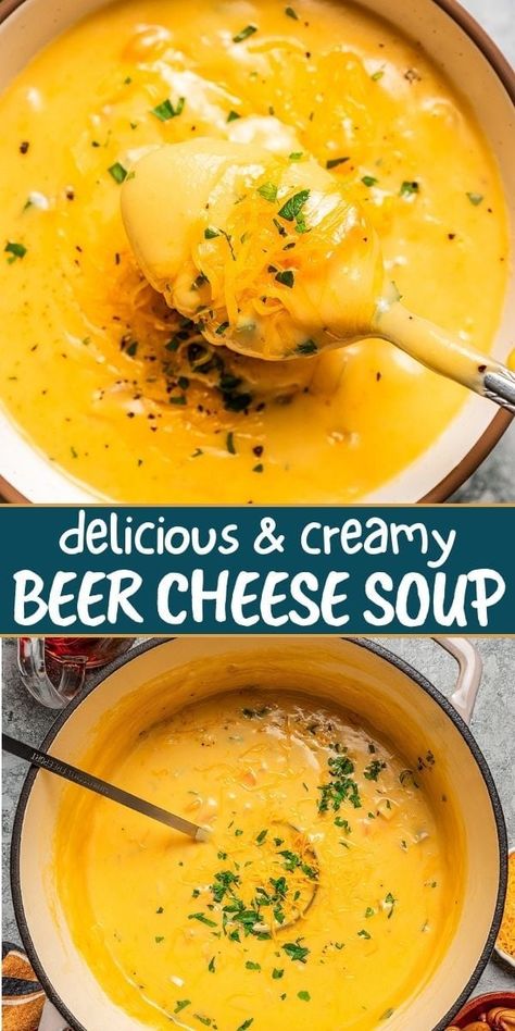 This Beer Cheese Soup combines the richness of cheddar with the depth of beer, creating a warm, indulgent dish. It's a creamy treat perfect for chilly evenings. Cheese Soup Recipe Easy, Beer Cheddar Soup, Diethood Recipes, Beer Cheese Soup Recipes, Easy Homemade Soups, Beer Cheese Soup, Beer Cheese Soups, Cheese Soup Recipes, Cheddar Cheese Soup