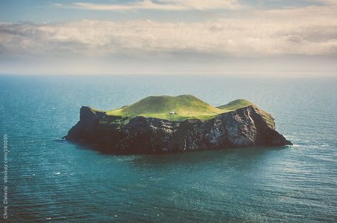 Isolated by Chris Zielecki #stocksy #realstock #island Isolated Island, Iceland Trip, Green Island, Lionel Messi Wallpapers, Dream Apartment Decor, Island Art, Sea Island, Sea Water, High Fantasy