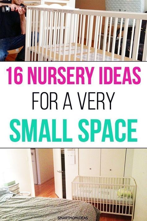 Small nursery ideas if you live in a small place like an apartment. Find out how parents can sleep in the same room as your baby with these 16 small nursery ideas. #nursery #nurseryideas #apartment #apartmentdecor #baby Amazing Nursery, Nursery Hacks, Nursery Layout, Small Nursery Ideas, Small Space Nursery, Baby Nursery Organization, Small Nursery, Room Boy, Small Nurseries