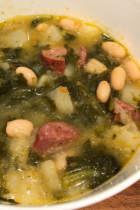 Turnip Green Soup, Collard Green Soup, Turnip Soup, Turnip Recipes, With Cornbread, Beans Vegetable, Kielbasa Sausage, Green Soup, Turnip Greens