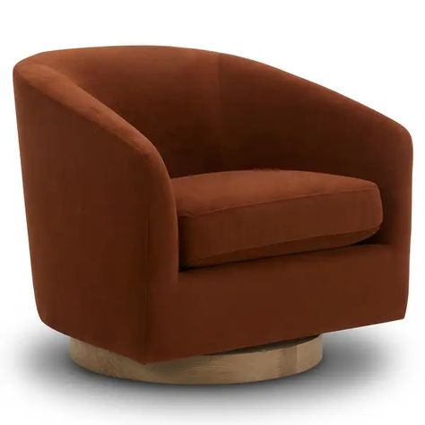 Liam Swivel Accent Chair - On Sale - Bed Bath & Beyond - 37991893 Bucket Chairs, Accent Chairs & Armchairs, Accent Chair Set, Chair For Living Room, Velvet Accent Chair, Swivel Barrel Chair, Swivel Accent Chair, Swivel Chairs, Modern Accent Chair