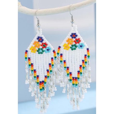 Beaded Valentine Earrings, Delica Beaded Earrings, Beading Earring, Small Beaded Earrings, Native American Beadwork Earrings, Seed Bead Jewelry Tutorials, Sellable Crafts, Boho Beaded Earrings, Diy Seed Bead Earrings