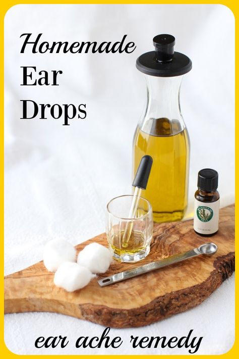 Quickly make homemade ear drops, and effective remedy for relief of common ear aches or ear infections. 2 simple ingredients. #homeremedy #earaches #eardrops #earinfections #homemadeeardrops Oils For Ear Ache, Earache Remedies, Clogged Ears, Ear Ache, Ear Drops, Ear Wax, Homemade Remedies, Pedro Pascal, Natural Home Remedies