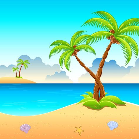 Se Beach View Group Challenges, Sunset Canvas Painting, Free Printable Coloring Sheets, Border Clipart, Kids Background, Seascape Art, Beach Background, Landscape Background, Island Vibes