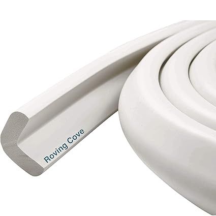 Amazon.com : Roving Cove Edge Protector for Baby (6ft Large Edge Only), Hefty-Fit Heavy-Duty Soft Foam Furniture Edge Bumper Guards, Desk Edge Cushion, Wall Corner Covers, 3M Adhesive, Oyster White (Off White) : Baby Cushion Wall, Foam Furniture, Patio Railing, Light Colored Furniture, Wall Corner, Oyster White, Edge Guard, Corner Protectors, Baby Proofing