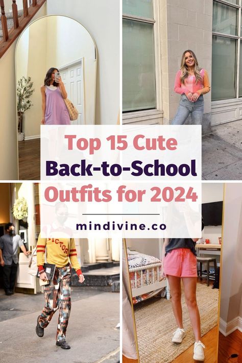 Get ready for 2024 with the cutest back-to-school outfits! 👗✨ Explore basic outfit ideas for school casual days, preppy college outfits, and trendy high school styles. Ideal for navigating school dress codes this summer. 🌟🏫 Middle School Outfits 2024, 2024 College Outfits, Trendy Back To School Outfits 2024, College Outfits 2024, Basic Outfit Ideas For School, 2024 School Outfits, Get To Know Someone Questions, Preppy College Outfits, Basic Outfit Ideas