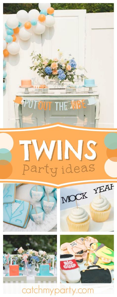 Twin Birthday Themes, Twin Birthday Parties, Boy Birthday Party Themes, Kids Themed Birthday Parties, Twins 1st Birthdays, Twin First Birthday, Cute Twins, Birthday Party Activities, Fun Birthday Party